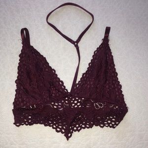 Maroon Bralette